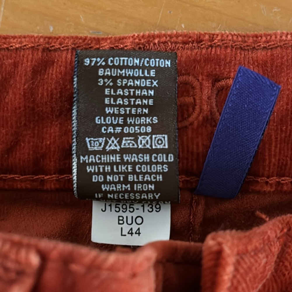 Women’s Size 6 Jag Corduroy Rust In Color. - image 7
